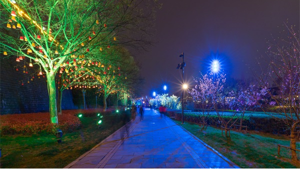 公園夜景燈光亮化如何做才能吸引人？