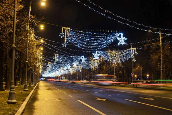 道路夜間燈光照明